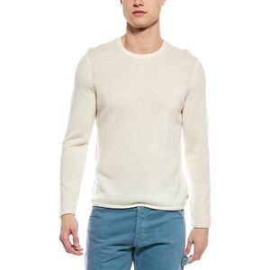 Onia Mens  Linen & Cashmere-Blend Roll Neck Sweater, White